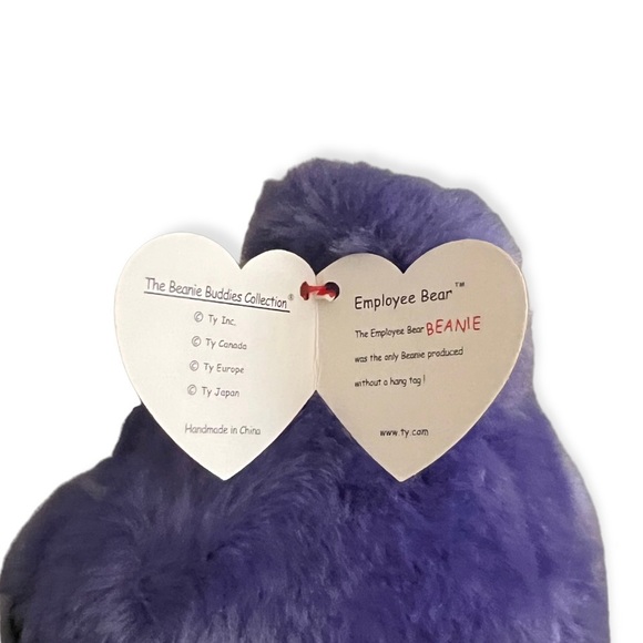 NEW VTG 2000 Beanie Babies Collection Employee Beanie Bear Plush Stuffed Animal - Picture 7 of 8